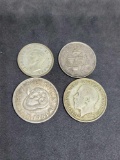 Silver Foreign coin lot coin lot Canada Australia shillings 40s and 50s lots of Silver 4 coins