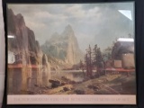 Framed poster print with signature and date.