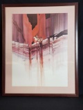 Framed art print with Michael Atkinson signature.