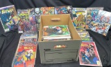 Box Of Comics and Collector Cards 1980s-1990s. DC and Marvel