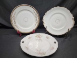 Three Early 20th Goldtrim plates