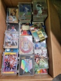 Box of sports card. Football, basketball, baseball and Republic ball