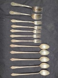 Silver plated forks and spoons