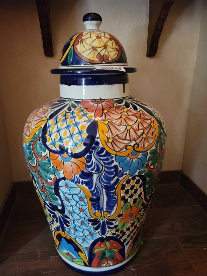 Talavera Giant Jar w lid