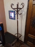 Wood Hat Clothes Rack 73in Tall