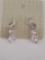 Elegant Swarovski Elements Crystal Drop Earrings in Silver NEW