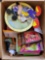 Box Full of Disney Toys Collectibles