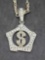 Money Bling Bling Chain Necklace