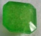 lime green Square cut Emerald gemstone 9.42ct