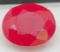 oval cut red Ruby gemstone