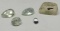 Aquamarine gemstone lot of 5 stones 50.5ct
