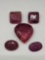 lot of Deep red Ruby gemstone 310.0ct