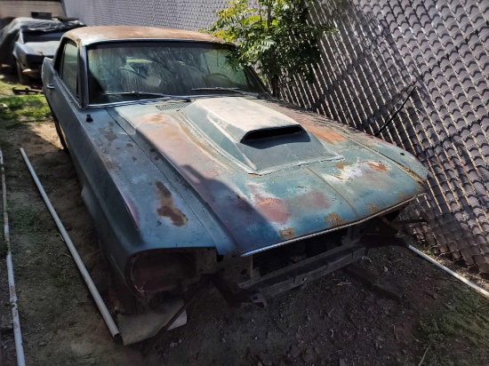 1967 Mustang Project Car non running flat tires VIN 7RO1C151790