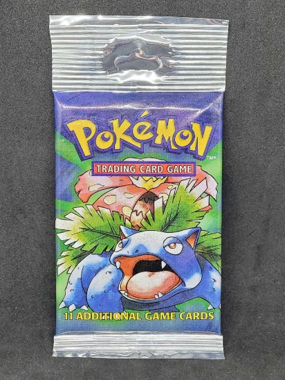 long stem Base set Pack of pokemon cards. Heavy pack