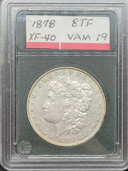 1878 Morgan Silver Dollar slabbed coin