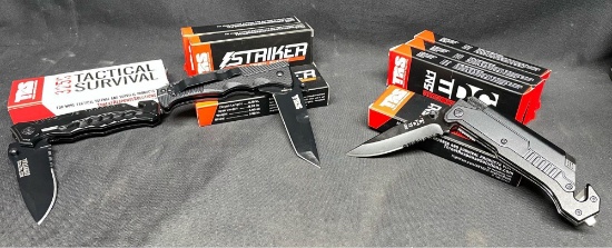 Lot of Tactical Pocket Knives by TRS EDC 5 in One Striker and 325S