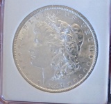 Morgan Silver Dollar 1891 Gem Bu Blazing Frosty white better date stunning