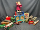 Mixed Vintage to Modern Collectibles Lot Texaco Locking Coin Banks, Lionel Trains 817 529 820 6434.