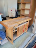 Sjobergs wood worker bench w 2 vices