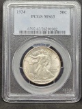 1934 liberty half Dollar PCGS MS63 slabbed coin