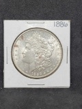 1886 Morgan silver dollar