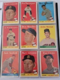 1958 Topps Baseball Cards in Pages