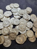 Silver quarter lot of 1950s coins