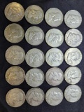 Lot of 20 Esinhower Silver half dollar 1962-63