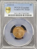 1955-S Wheat cent PCGS slabbed