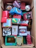 Box Full of Disney Hallmark Christmas Ornaments