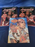 1991-1992 Legends Sports Memorabilia Magazine Michael Jordan 3 Units