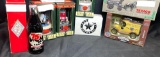 Pop Culture Brand Lot. Hersheys Gearbox Ford 1912 Toy Car, Coca Cola Music Boxes and 75th Aniv