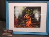 Framed 12 x 15 in photo Hulk Hogan Signed