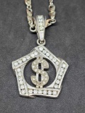 Money Bling Bling Chain Necklace