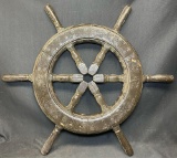 Sea Captains Nautical Wooden Ship Wheel