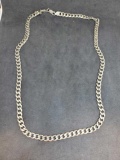 .925 Sterling Silver Thick Mens 24 Inch Necklace Over 47 Grams