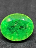 Massive 14.16ct sea green oval cut Emerald gemstone