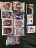 basketball cards older and newer cards. Jerseys and signature cards
