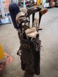 Vintage Golf Clubs in Bag