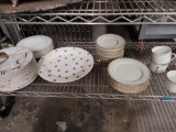 Shelf of Pottery Barn Glasware