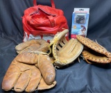 Sports Lot. Baseball Gloves Vintage, Wilson A9821, Mizuno. 1080p Sports Cam, Sport Bag Baseball