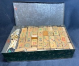 Vintage Mah Jong Chinese Game of Four Winds Game Set