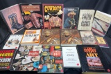 Cowboy Themed Books Lot. Packing Iron, Dalton Gang, Western Stories of Elmore Leonard, Art of Boot,