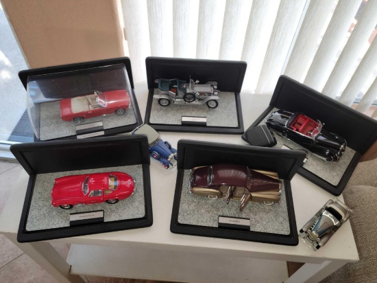 Franklin Mint Die Cast cars in cases