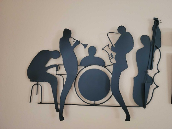 Jazz band Metal wall art