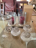 Beautiful Holiday giftware Candleholders Potpourri dishes