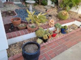 Yard pots w plants