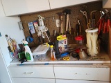 Cupboard contents of tools and such