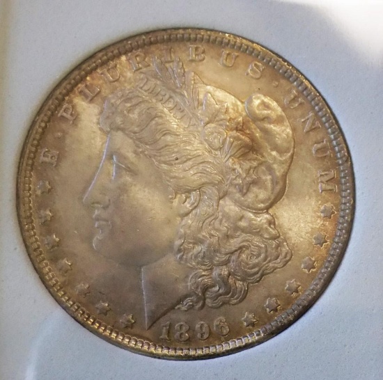 Morgan silver dollar Gem bu Monster rainbow ms++ high grade wow coin