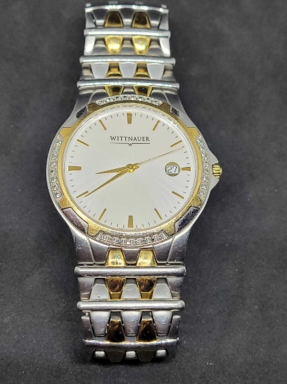 Wittnauer Sterling silver and Diamond Watch